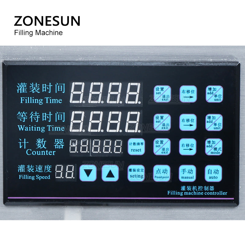 ZONESUN ZS-NP1 3-200ml Semi Automatic Peristaltic Pump Liquid  Filling Machine