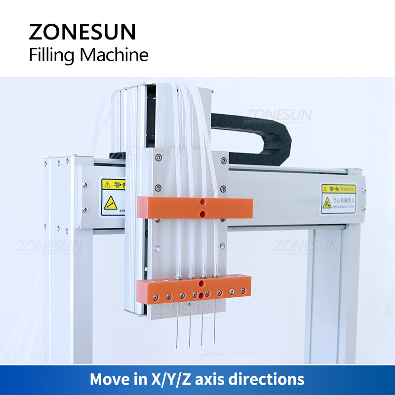 ZONESUN ZS-XYZ4A 4 Nozzles Peristaltic Pump Small-volume Liquid Filling Machine（Best Offer）