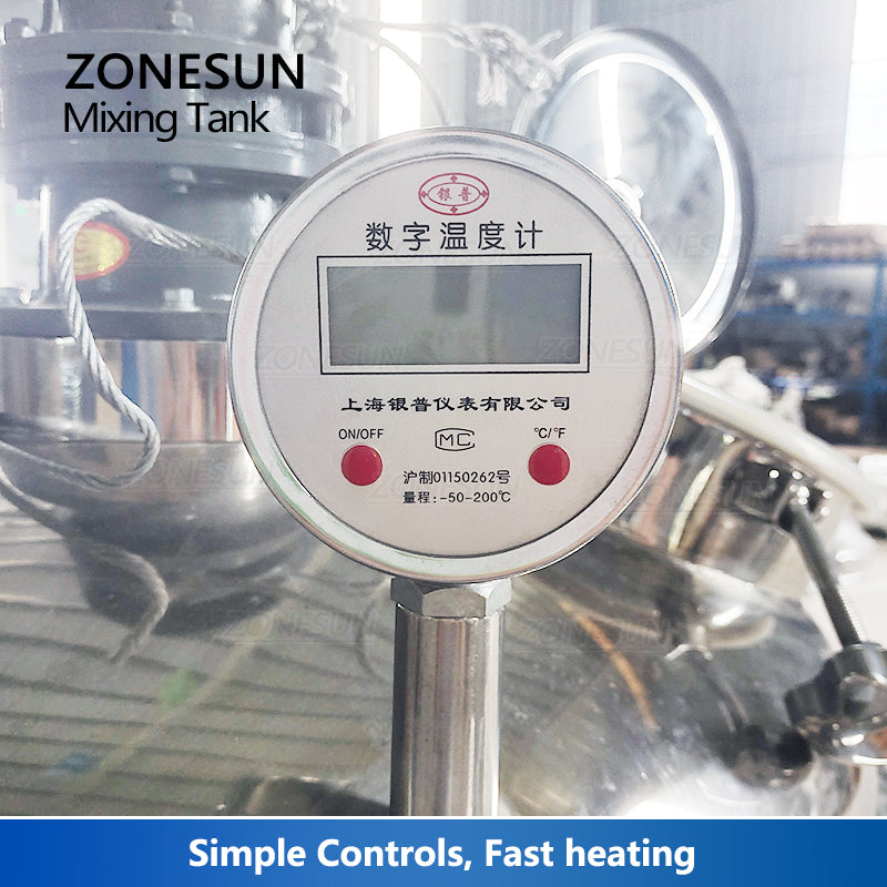 ZONESUN ZS-MB1000L Stainless Steel Paste Mixing Tank