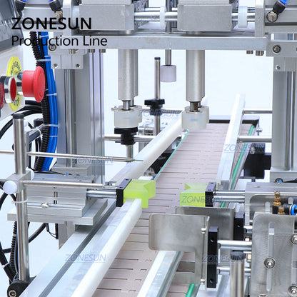 ZONESUN ZS-FAL180P6 Servo Liquid Paste Filling Capping And Labeling Machine