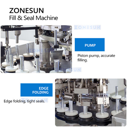 Tube Edge Folding Sealing Machine