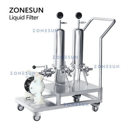 ZONESUN ZS-PF2 Bomba de diafragma neumática a prueba de explosiones Filtro de líquido de perfume de alcohol