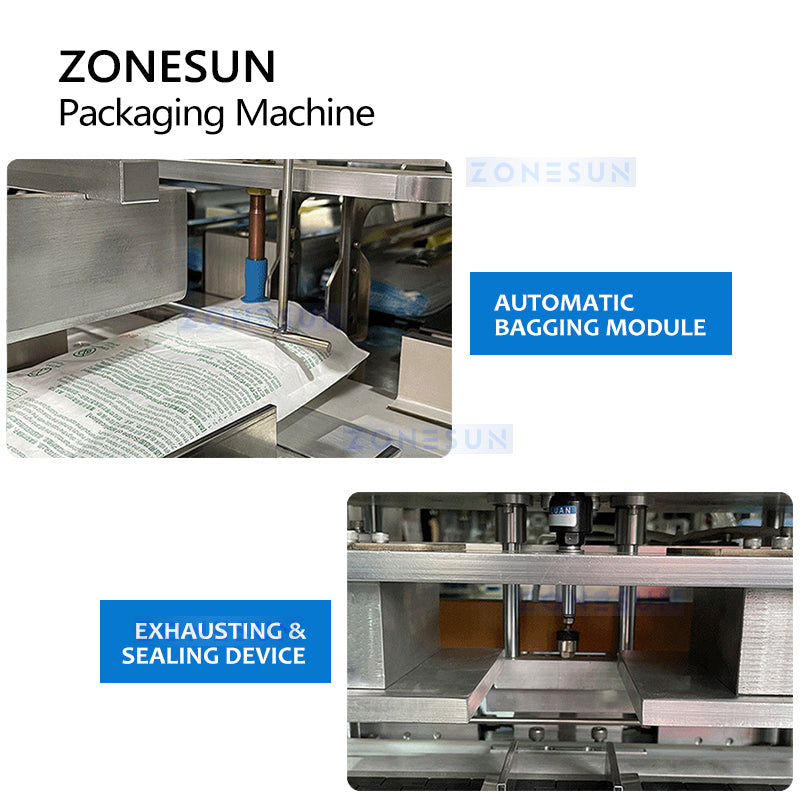 Horizontal bag sealing machine with high production capacity