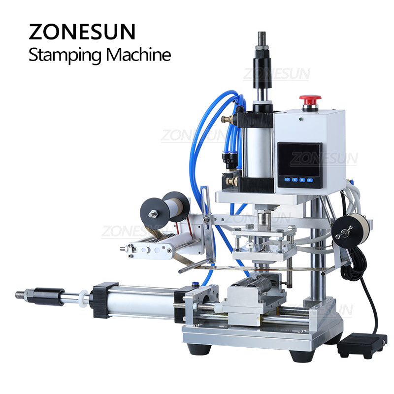 Máquina de estampado en caliente cilíndrica neumática ZONESUN