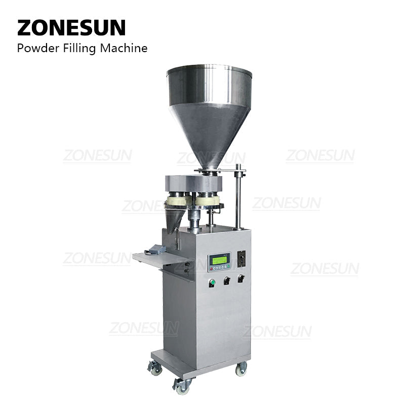 ZONESUN ZS-FM30C Máquina de llenado de polvo de gránulos de medición de taza de 30L