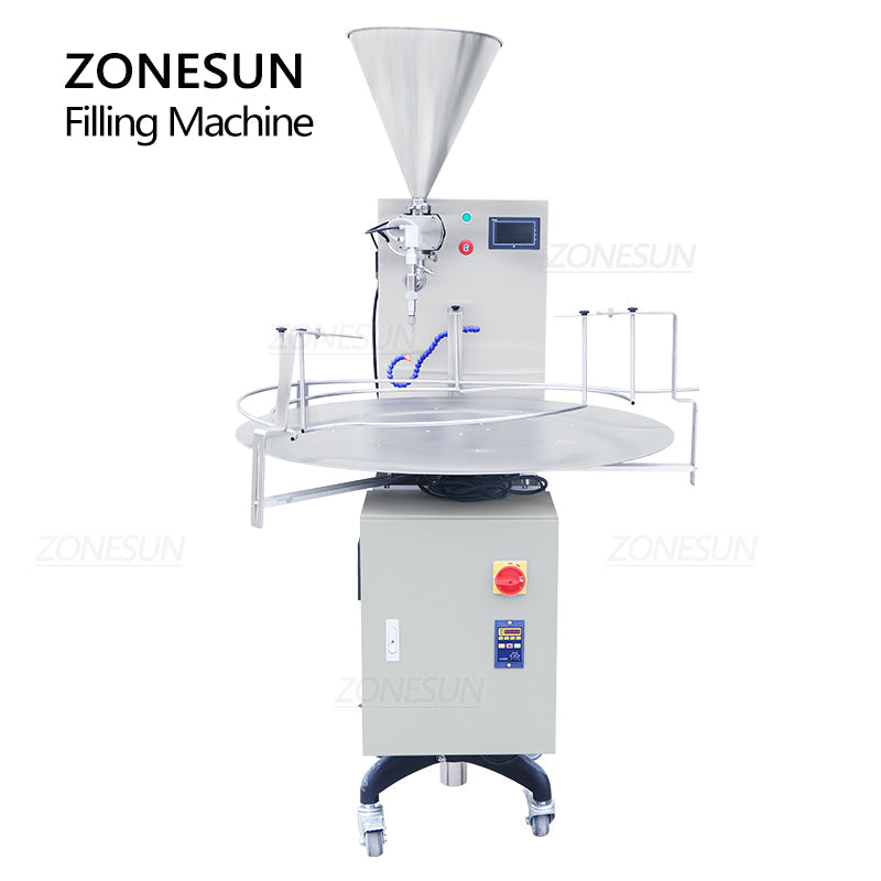 ZONESUN ZS-VTRP1 Servo Motor Rotor Pump Paste Filling Machine with Unscrambler（Best Offer）