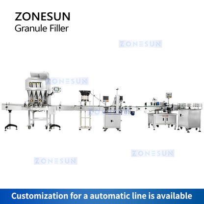 ZONESUN ZS-GW4 Automatic 4 Heads Granule Weighing Filling Machine