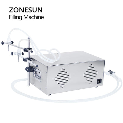 ZONESUN ZS-MPZ2 Semi-automatic 2 Nozzles Magnetic Pump Liquid Filling Machine