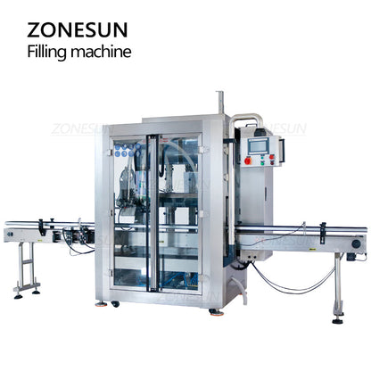 ZONESUN ZS-VTPF2 Automatic Double Tracking Heads Paste Liquid Filling Machine