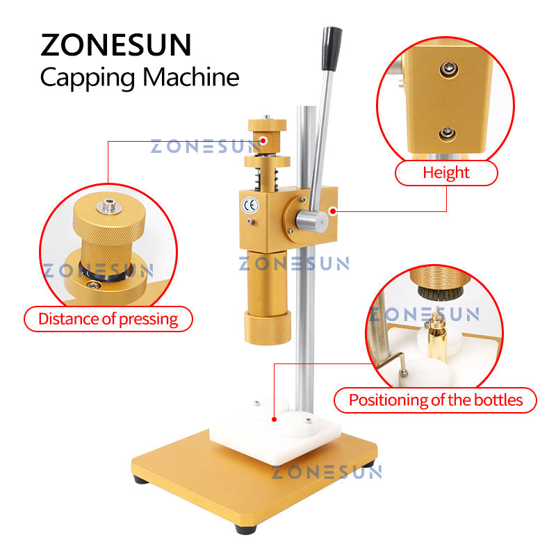 ZONESUN ZS-TYG2 Dual-use Manual Perfume Bottle Capping Machine