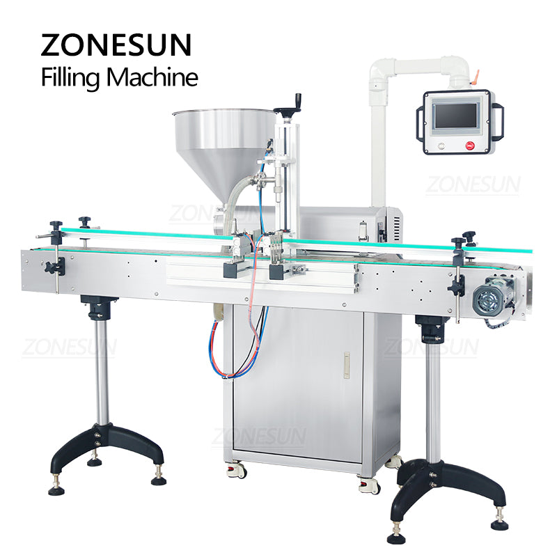 ZONESUN ZS-VTRP1A 50-1500ml Servo Motor Rotor Pump Paste/Viscous Liquid Filling Machine（Best Offer）