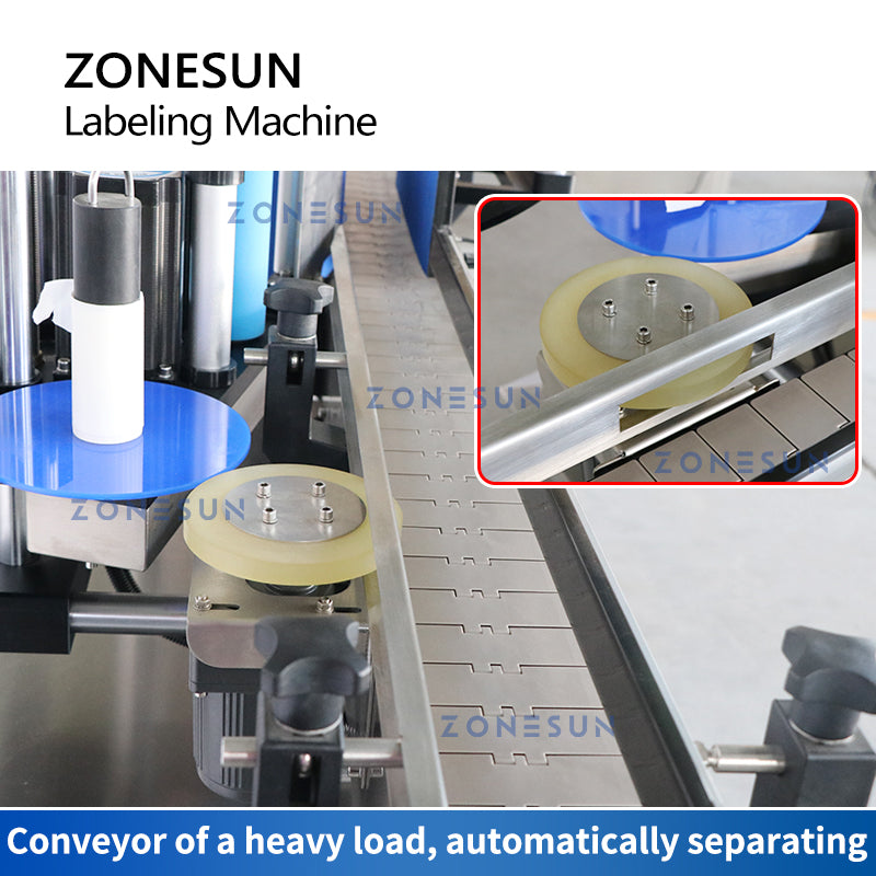 ZONESUN ZS-TB200R Automatic Wrap-around Round Bottle Labeling Machine