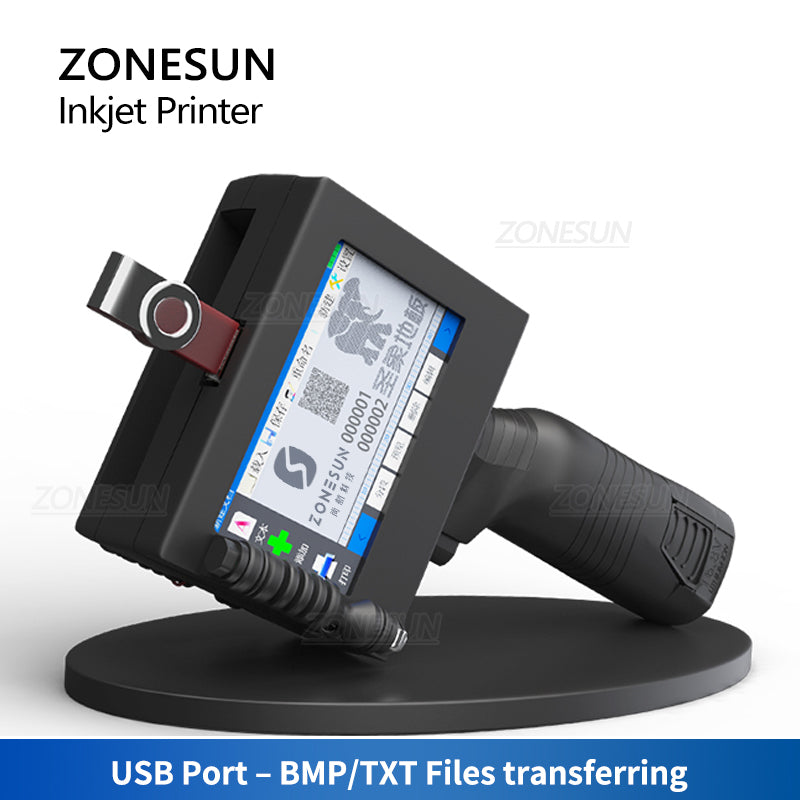 Máquina de impresión de inyección de tinta multilingüe de mano ZONESUN ZS-HIP254 