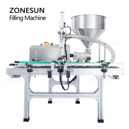 ZONESUN ZS-DTGT900P Automatic Rotor Pump Thick Paste  Filling Machine