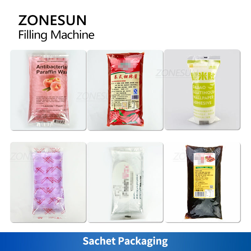 ZONESUN ZS-420GSY Autoamtic Paste Filling Sealing Machine With Tank & Feeding Pump