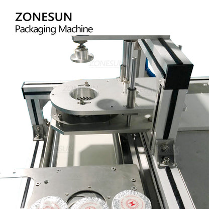 ZONESUN ZS-PK950 Semi Automatic Pleated Wrapping Machine With Conveyor