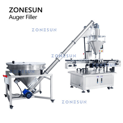 ZONESUN ZS-FM5A Servo Motor Automatic Auger Powder Feeding Filling Machine