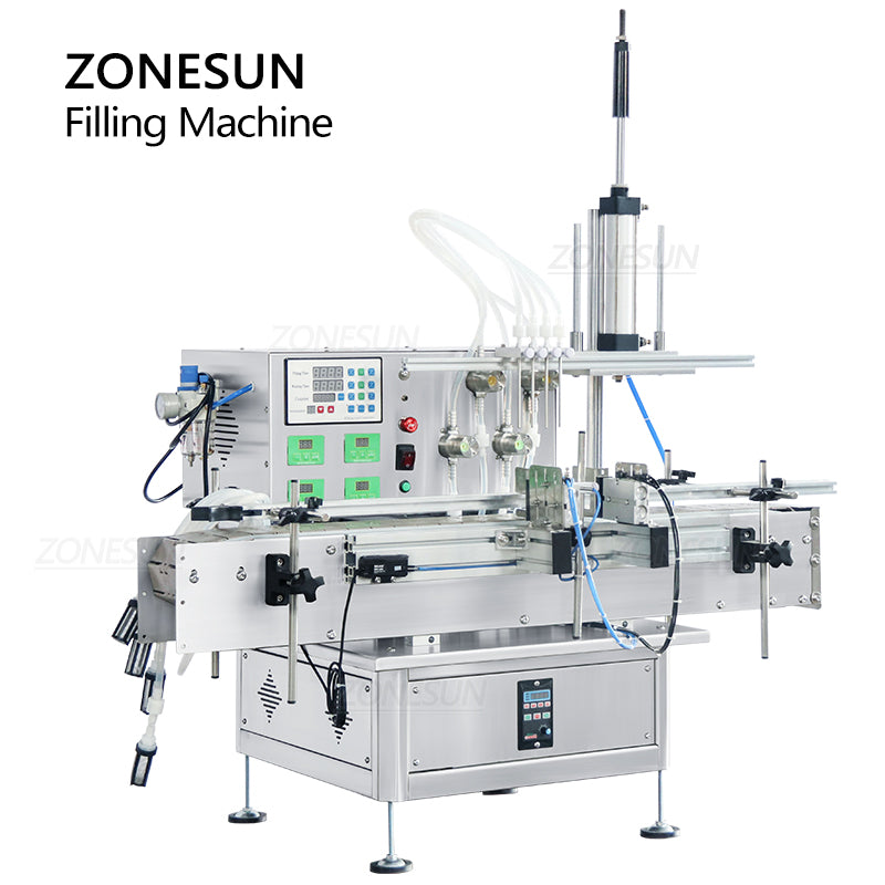 ZONESUN ZS-DTMP4AL Automatic Magnetic Pump Liquid Filling Machine（Best Offer）