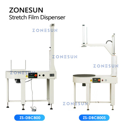 ZONESUN ZS-DBC800 Máquina empacadora automática de film estirable 