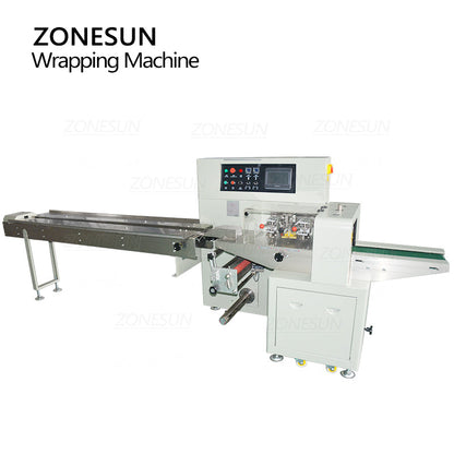 ZONESUN Horizontal Plastic Bag Pouch Wrapping Machine