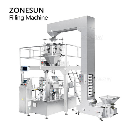 ZONESUN ZS-GB200 Granule Weighing Feeding Filling Sealing Machine