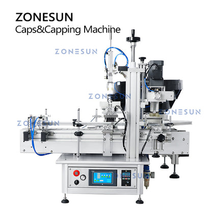 ZONESUN ZS-XG1870R Automatic Dropper Bottle Capping Machine with Vibratory Cap Feeder