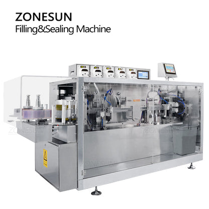 ZONESUN ZS-FS120 Monodose Strips Tube Peristaltic Pump Liquid Filling And Sealing Machine