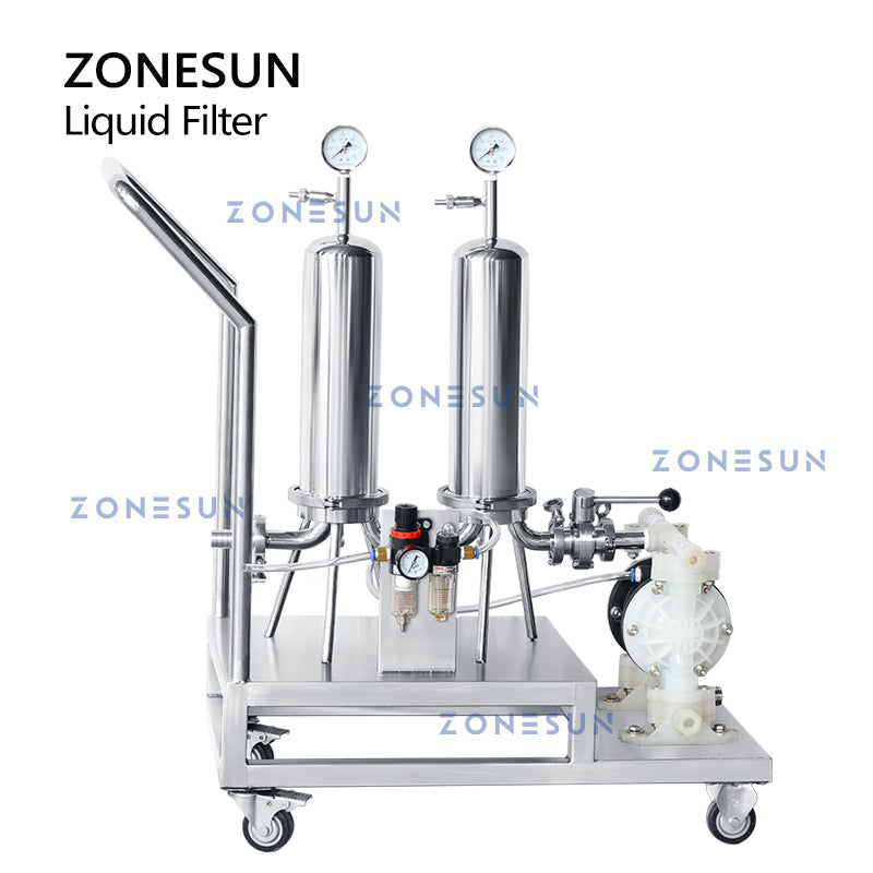 ZONESUN ZS-PF2 Bomba de diafragma neumática a prueba de explosiones Filtro de líquido de perfume de alcohol