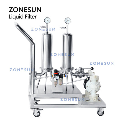 ZONESUN ZS-PF2 Bomba de diafragma neumática a prueba de explosiones Filtro de líquido de perfume de alcohol