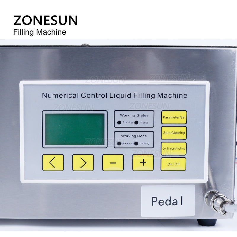 ZONESUN ZS-DP621W Semi automatic Diaphragm Pump Liquid Weighing and Filling Machine