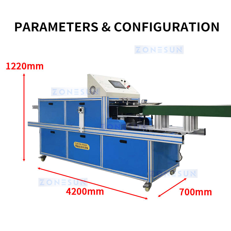 ZONESUN ZS-FHJ300B Automatic Carton Folding Gluing Sealing Machine