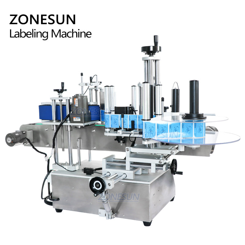 ZONESUN ZS-TB150A High Speed Single Side Round Bottle Labeling Machine For Normal Transparent Label（Best Offer）