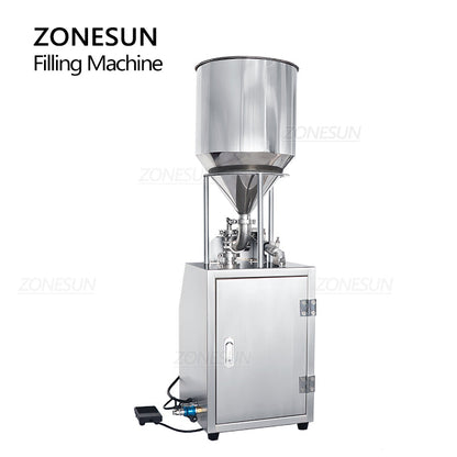 ZONESUN ZS-YTCP12V Pneumatic Syringe Ceramic Plunger Pump Liquid Paste Filling Machine