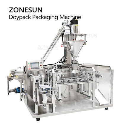 ZONESUN ZS-FMHZL1 Automatic Powder Filling & Doypack Feeding Sealing Machine