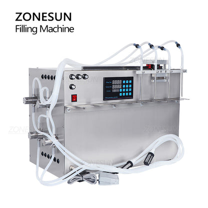 ZONESUN ZS-MPSP4 4 Nozzles Spout Pouch Liquid Filling Machine