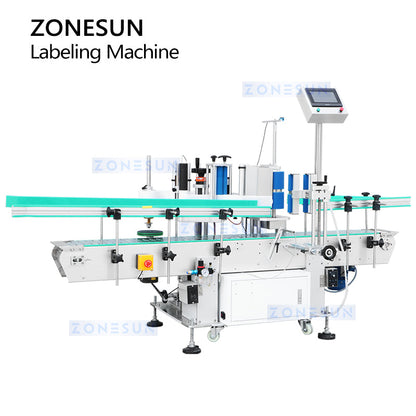 ZONESUN ZS-TB400 Automatic Round Bottle Big Cylindrical Containers Wrap Around Labeling Machine