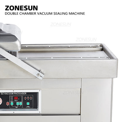 ZONESUN Automatic Double Chamber Vacuum Sealing Machine With Date Coder（Best Offer）