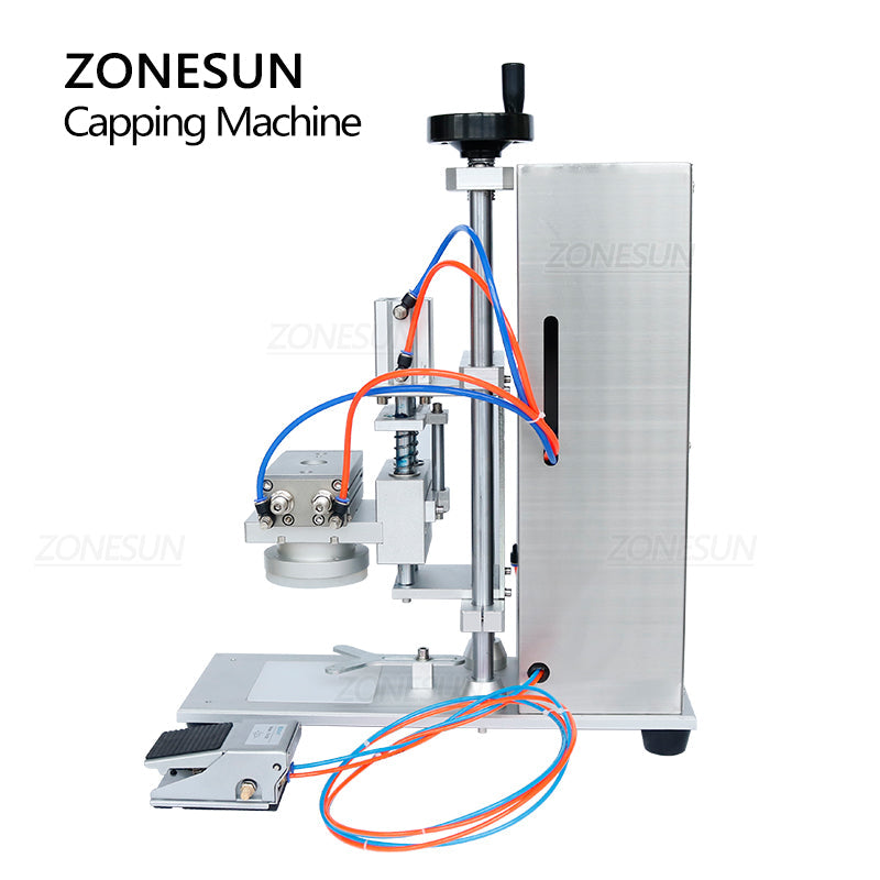 ZONESUN ZS-XG450D Semi Automatic Desktop Glass Bottle Twist Off Can Capping Machine