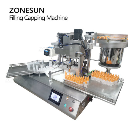 ZONESUN Custom Rotary Peristaltic Pump Liquid Filling Capping Machine