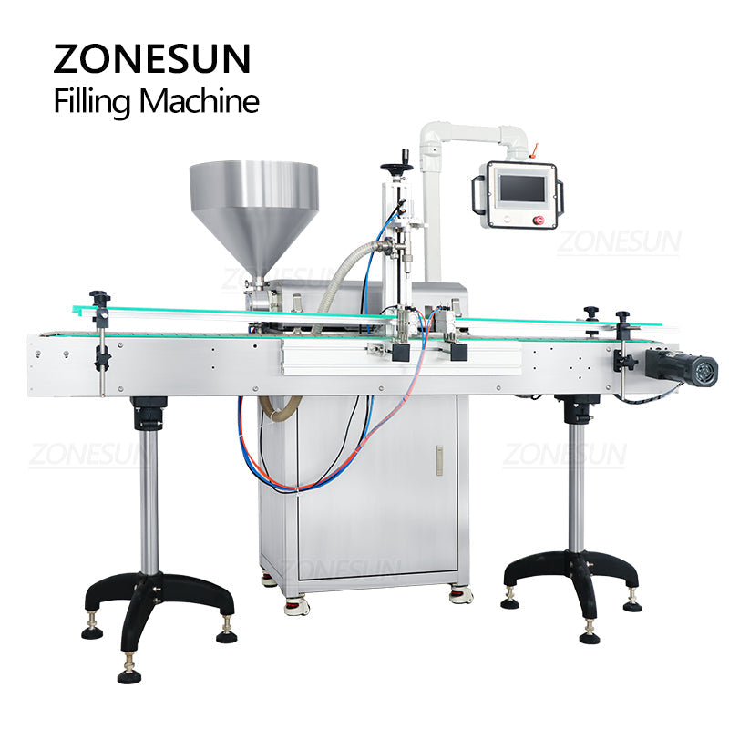 ZONESUN ZS-VTRP1A 50-1500ml Servo Motor Rotor Pump Paste/Viscous Liquid Filling Machine（Best Offer）