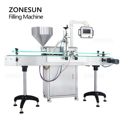 ZONESUN ZS-VTRP1A 50-1500ml Servo Motor Rotor Pump Paste/Viscous Liquid Filling Machine（Best Offer）