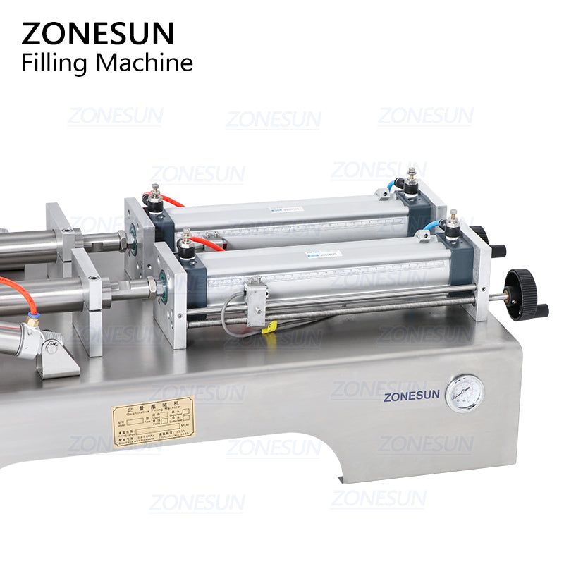 ZONESUN 2 Heads Paste Filling Machine With Mixer And Heater ZS-GT2M