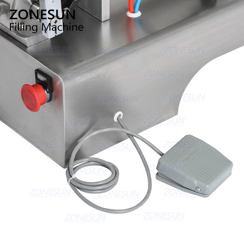 ZONESUN 2 Heads Paste Filling Machine With Mixer And Heater ZS-GT2M