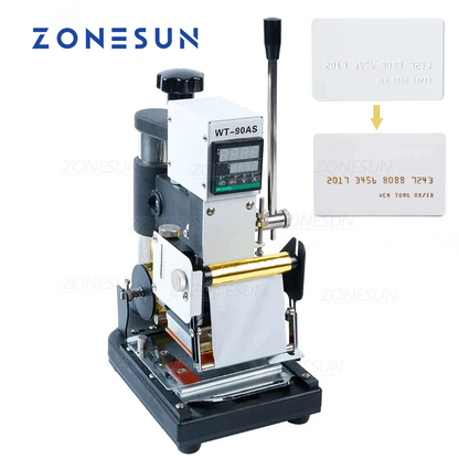 ZONESUN WT-90AS 6x9cm Manual Hot Foil Stamping Embossing Machine