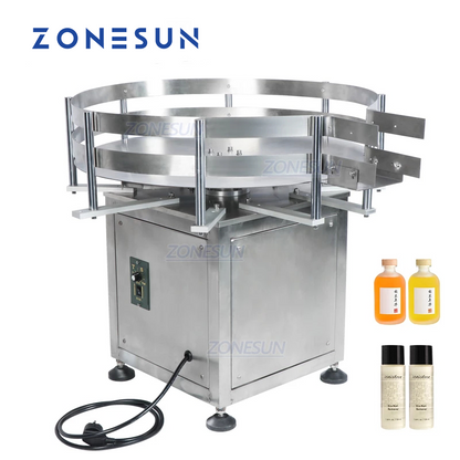 ZONESUN ZS-SP600Z Desktop Automatic Rotary Turntable Unscrambler For Production Line