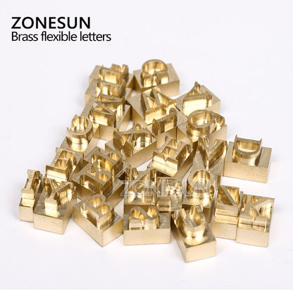 ZONESUN Debossing Letter Die Mold CNC Grabado Molde