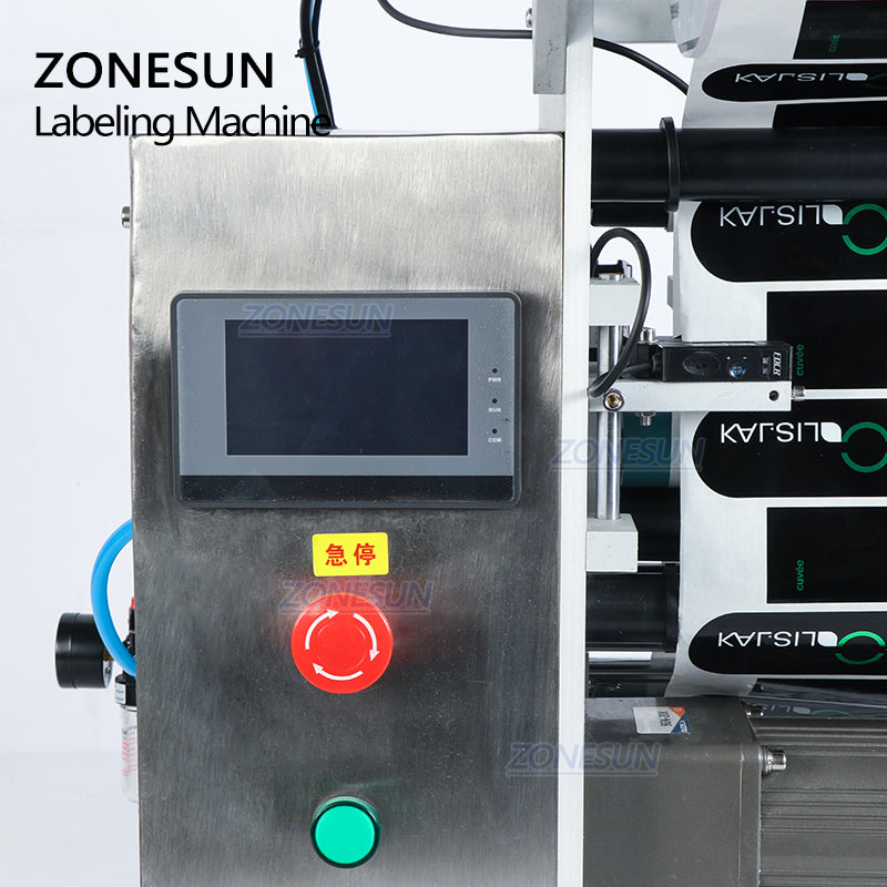 ZONESUN ZS-TB100SW Semi Automatic Round Bottle Labeling Machine