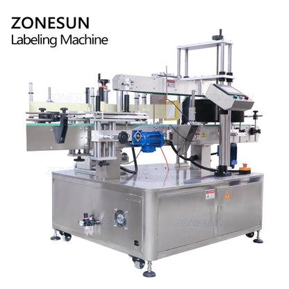 ZONESUN ZS-TB600T Automatic Vertical Type Three Side Square Labeling Machine