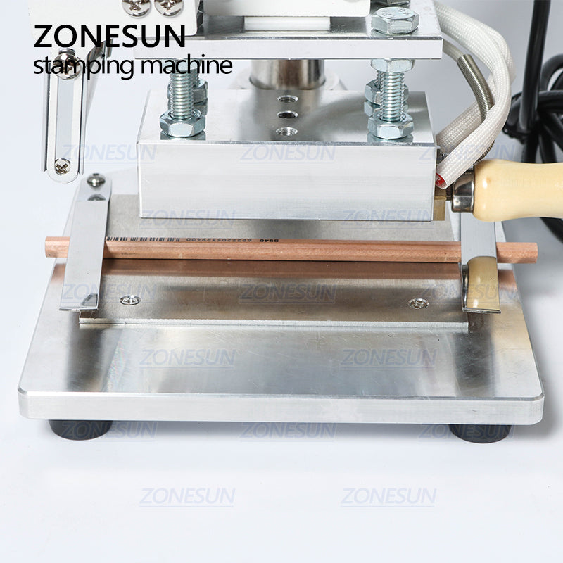 ZONESUN ZS-100A 5x10cm Custom Logo Hot Foil Stamping Machine