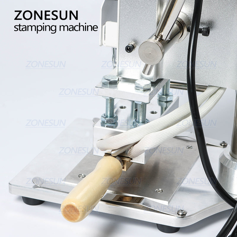 ZONESUN ZS-100A 5x10cm Custom Logo Hot Foil Stamping Machine